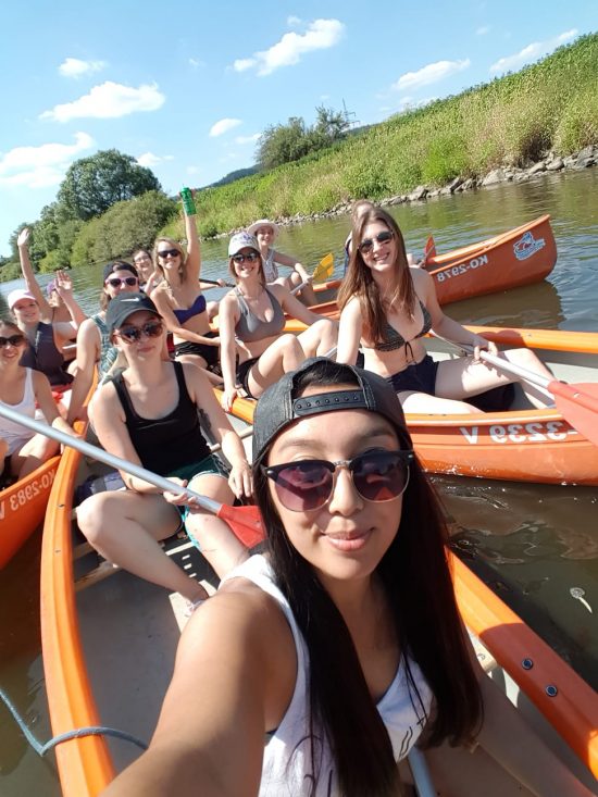 Vorbereitung der Damen läuft auch auf der Lahn!