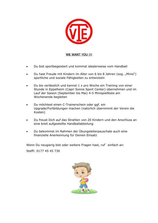 We want You. We need You!