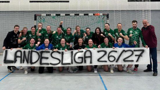 Mission Landesliga ist geglückt! Damen 1 sichern sich mit Kantersieg den vorzeitigen Aufstieg.